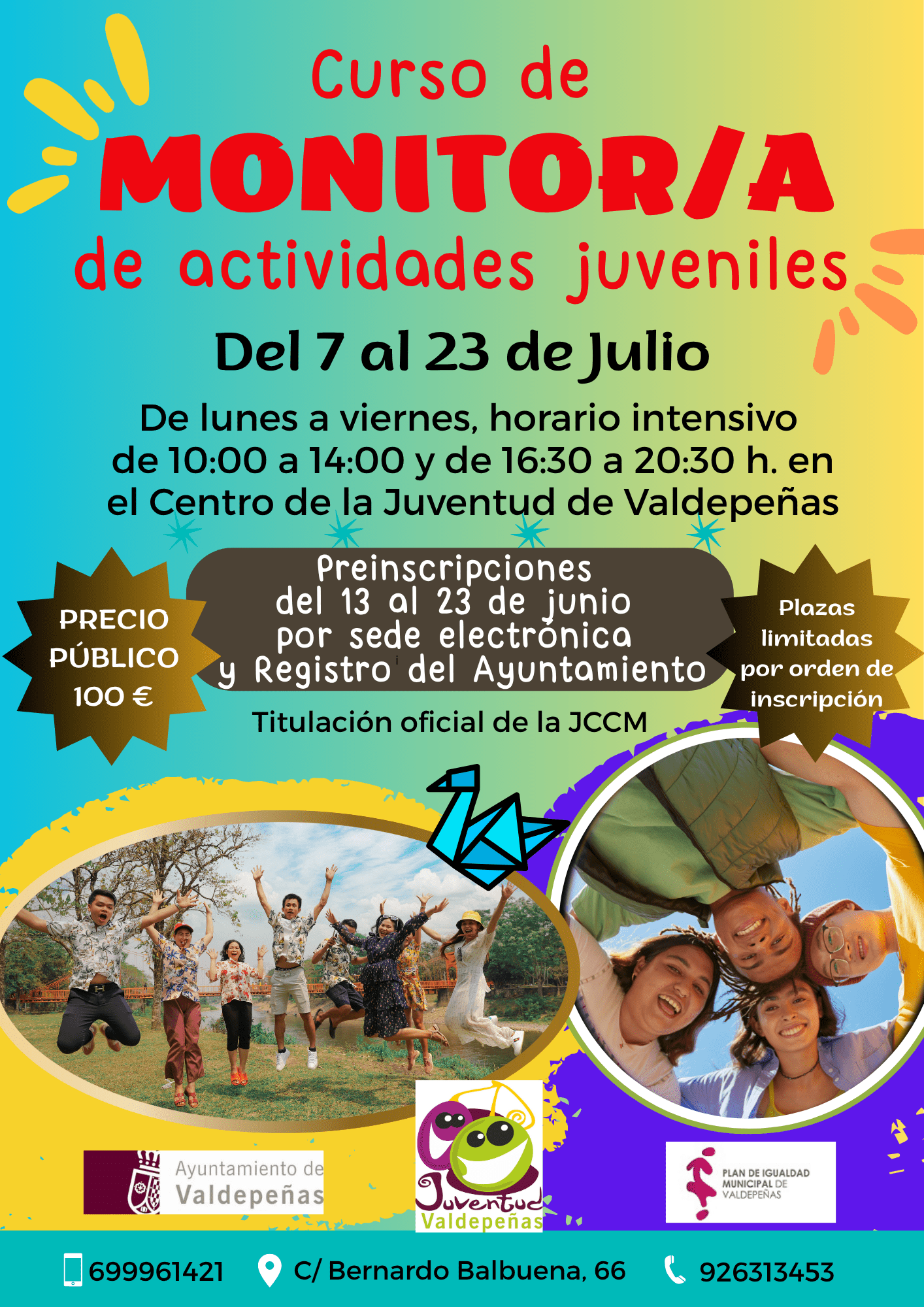 Cartel curso monitores 2025
